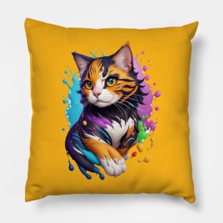 Gatito Art Pillow