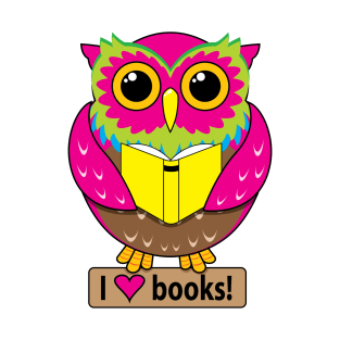 Owl: I Love Books T-Shirt