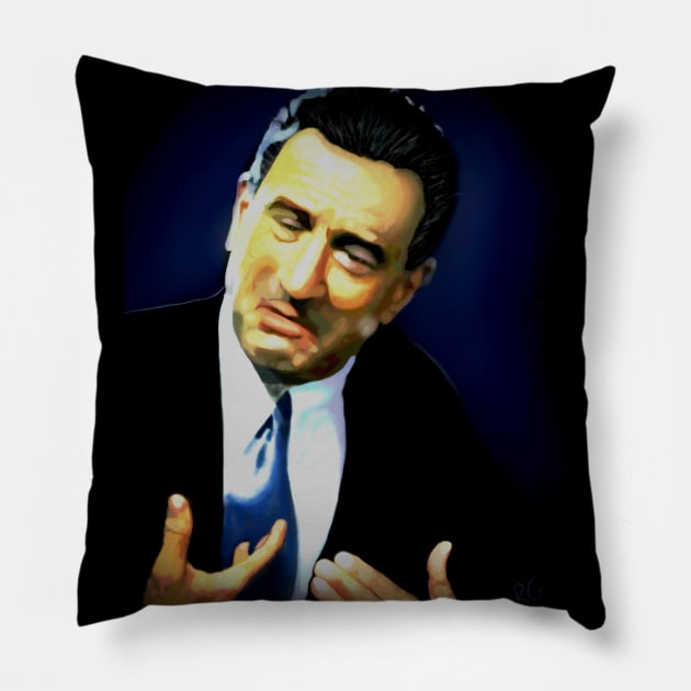 Are You Talkin' To Me Pillow by RG Illustration