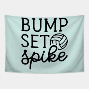 Bump Set Spike Volleyball Girls Boys Cute Funny Tapestry