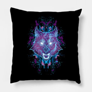 Starry Wolf Pillow