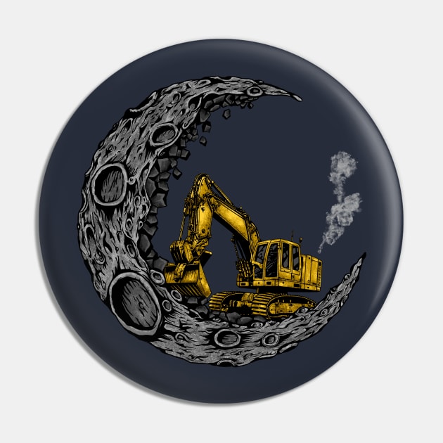 Heavy Duty Digging Moon Pin by supercuss