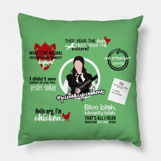 Jennifer Goines Quotes Pillow by insidethetardis