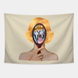 Tiger Mirror Tapestry