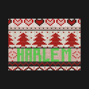 Harlem, ugly Christmas sweater. T-Shirt