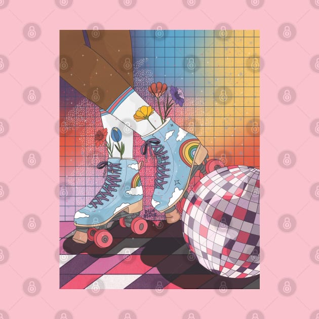 Roller-Disco Party by DejaDoodlesArt