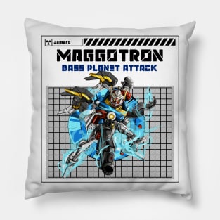 Maggotron Mecha Bass Planet Attack Pillow
