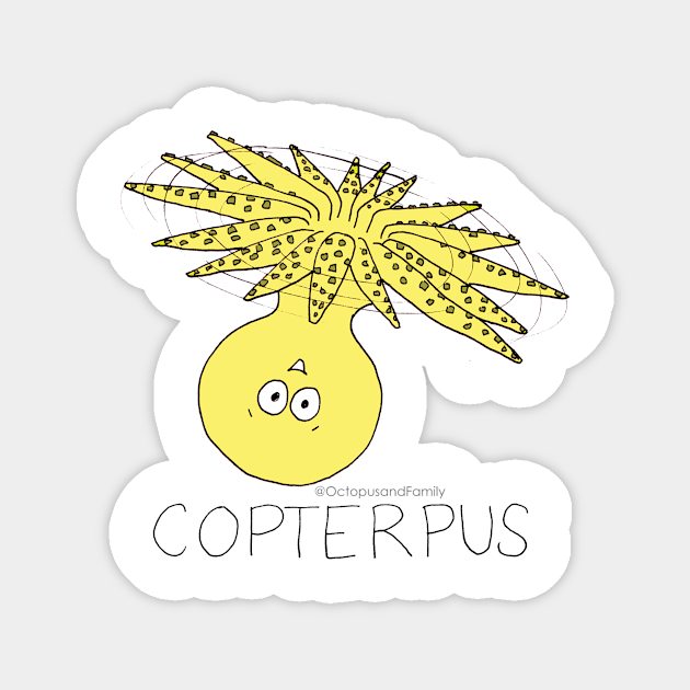 Copterpus Magnet by Annabelle Lee Designs