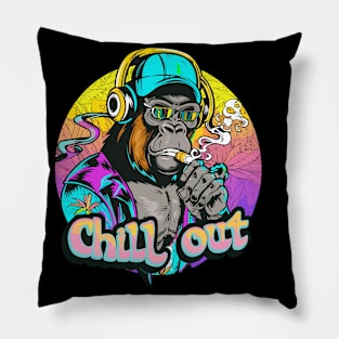 Jungle Beats: The Chill Out Gorilla Pillow