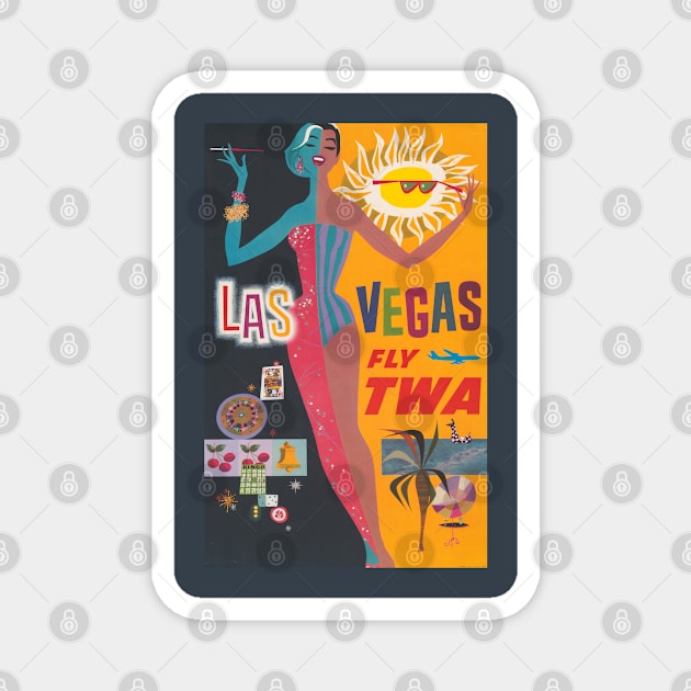 Las Vegas Magnet by CozyCanvas