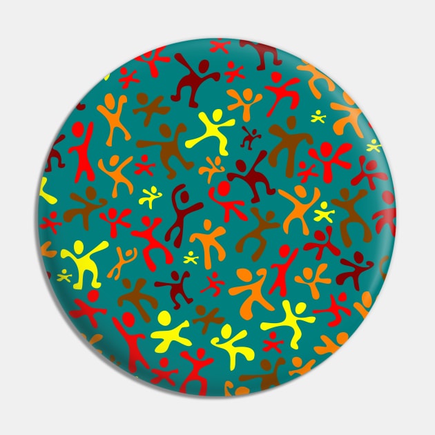 Run Jump Play Repeat on Dark Teal Pin by ArtticArlo