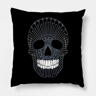 Skull and Mandala Pillow