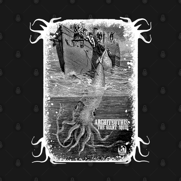 Architeuthis The Giant Squid Classic Sea Monster Vintage Retro by National Cryptid Society