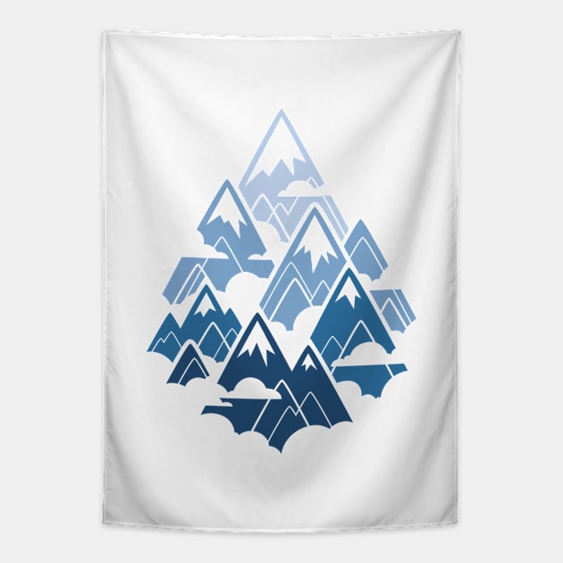 Misty Mountains Tapestry by Waynem