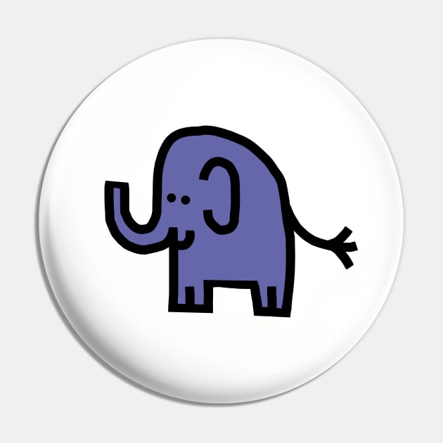 Very Peri Periwinkle Blue Chonk Elephant Color of the Year 2022 Pin by ellenhenryart