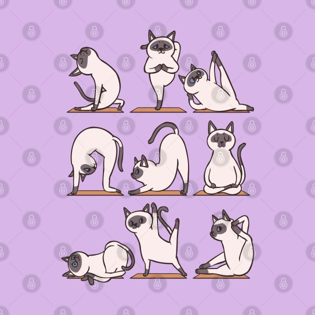 Siamese Cat Yoga by huebucket