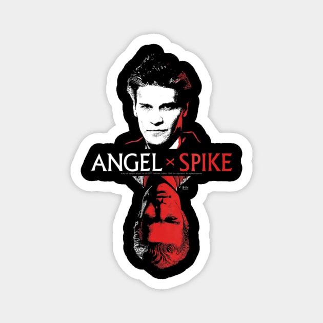 Buffy Face To Face Angel Spike Magnet by defreitasysou