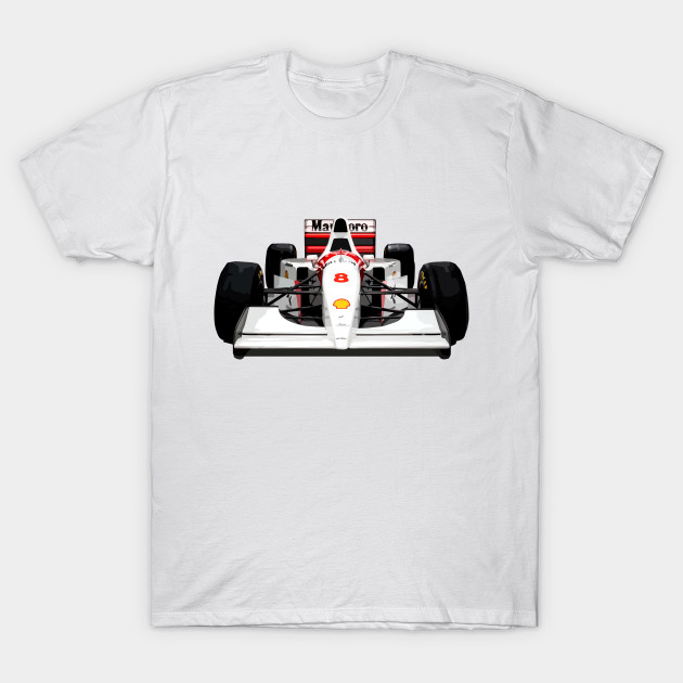 Ayrton Senna Mclaren Ford Mp4 8 1993 F1 Car Ayrton Senna T Shirt Teepublic