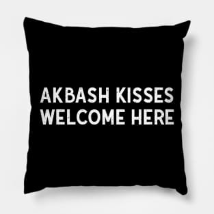 Akbash Kisses Welcome Here Pillow