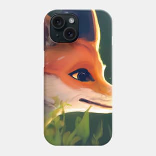 Cute Fox Painting Phone Case