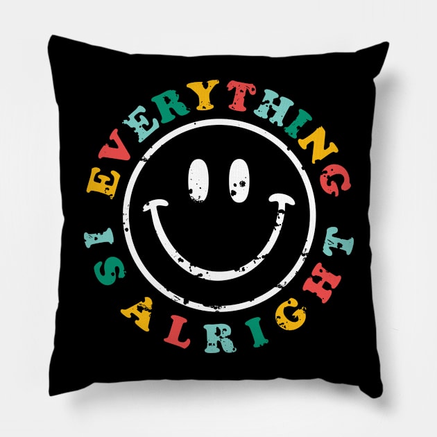 everything is alright Pillow by Truntlessart