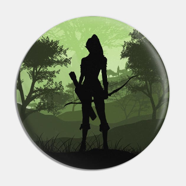 Elven Ranger Pin by Rykker78 Artworks