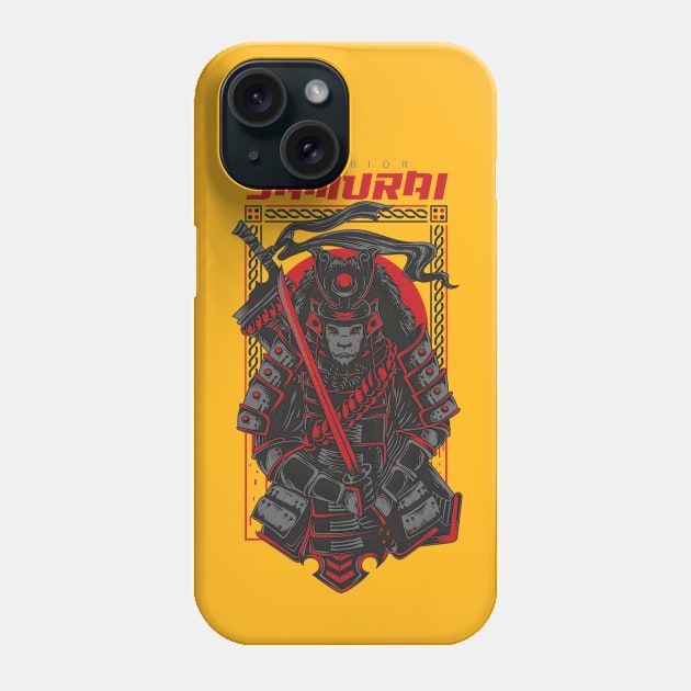 Warrior Samurai Phone Case by Mako Design 