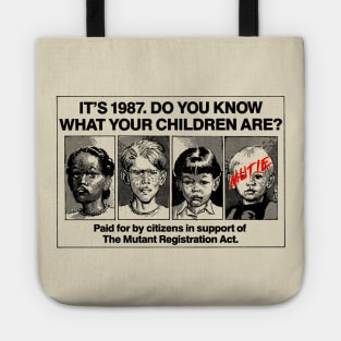 It's 1987. Do You Know What Your Children Are? Tote