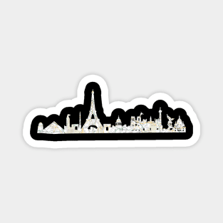 Paris Skyline metro Magnet