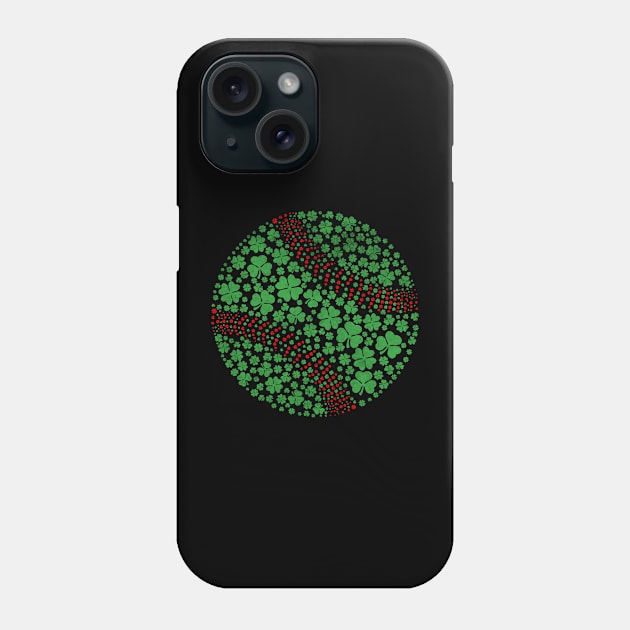 Happy St Patricks Day Shamrock Baseball Lovers Men Women Kids Phone Case by Sandra Holloman