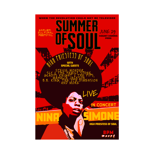 Nina Simone Concert Poster by 310BrandLA