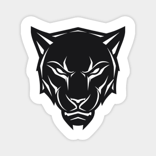 panther black head t-shirt Magnet