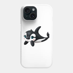 Cute Orca Drawing Phone Case