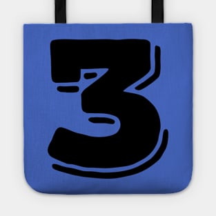 Number 3 three Tote