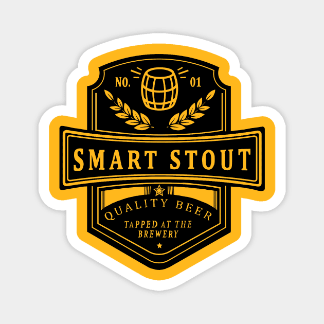 Deep Rock Galactic Smart Stout Ale Logo Magnet by CatsandBats