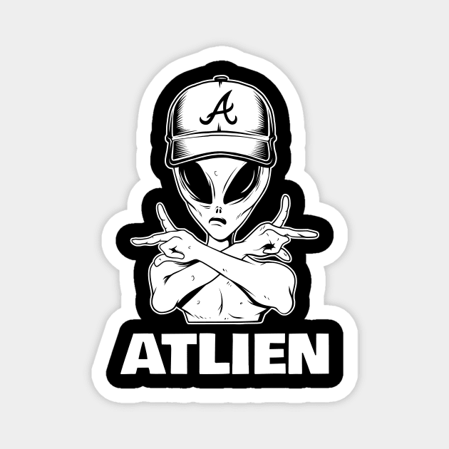 Atlanta Atlien Magnet by sqwear