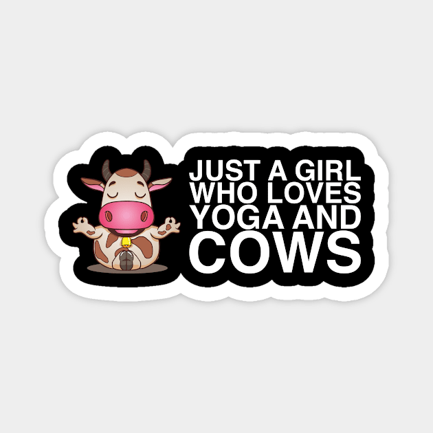 Cowgirl Yoga Yogi Girl Farm Lovers Magnet by bigD