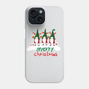 Merry Christmas Small business with funny gnomes Phone Case