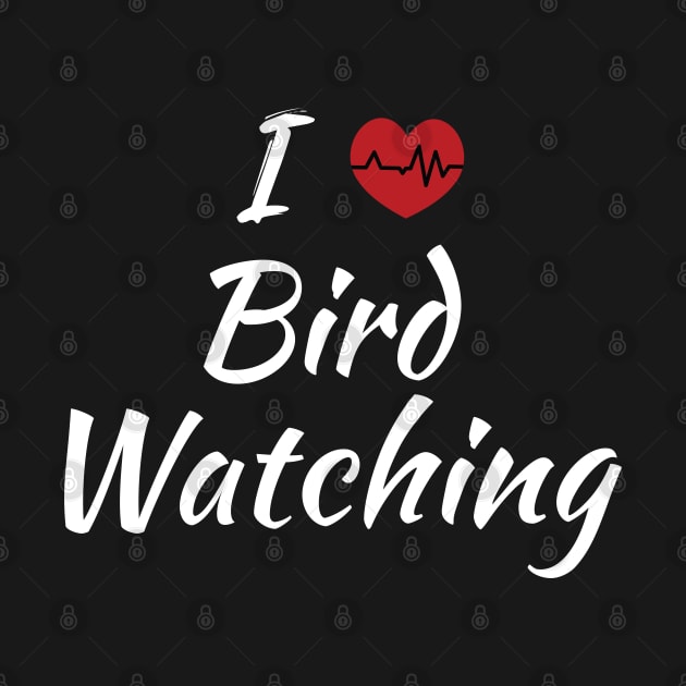 I Love Bird Watching Cute Red Heart V2 by SAM DLS