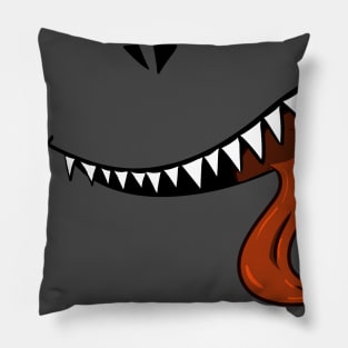 Smile wide - red Pillow