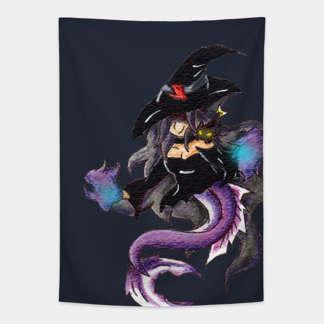 Salem Sea Witch Tapestry by KristenOKeefeArt