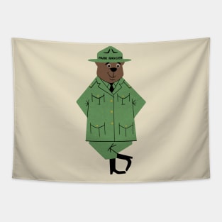 Park Ranger Bear Tapestry