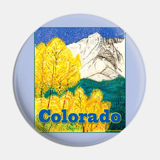 Colorado Impressionist Pin by JEAndersonArt