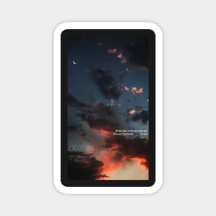 aesthetic phone case landscape gorgeous beautiful blue orange sunset sunrise night sky Magnet