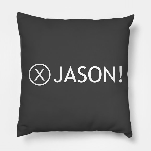 Press X to Jason! Heavy Rain Pillow by Gamer Moments