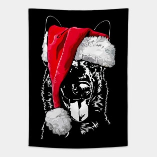 Belgian Malinois Santa Christmas dog mom Tapestry