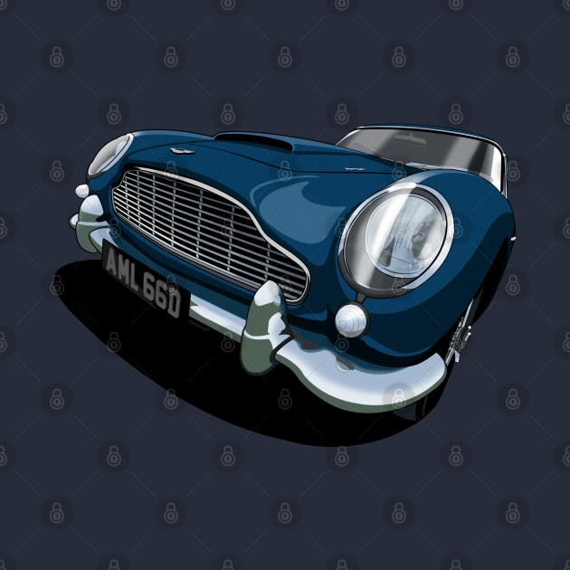 1966 Aston Martin DB5 in dark blue by candcretro