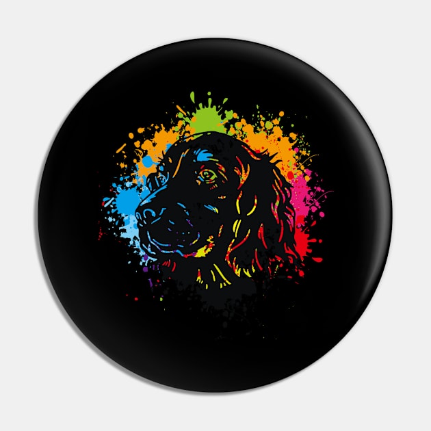 Irish Setter watercolor Pin by SerenityByAlex