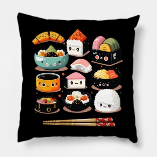 Japanese Food Sushi Anime Pillow