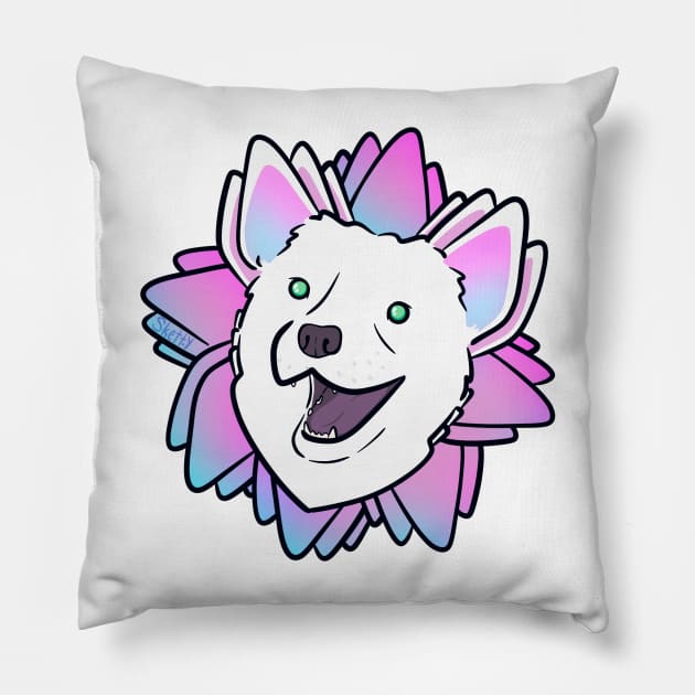 Dog-Ear Flower Pillow by jastinamor